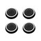 4 Pack Silicone Controller Thumb Grips for PS4 PS3 PS2 Xbox 360/ One Thumbsticks, Joysticks Cover Caps for Nintendo Switch Pro Controller, Black & White